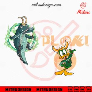 Funny Loki SVG, Alligator Loki SVG, Ploki Duck SVG, PNG, DXF, EPS, Files