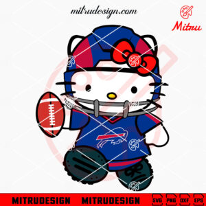 Hello Kitty Buffalo Bills SVG, PNG, DXF, EPS, Cutting Files