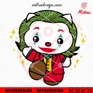 Hello Kitty Joker SVG, PNG, DXF, EPS, Cutting Files