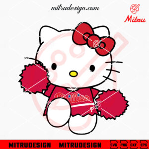 Hello Kitty Philadelphia Phillies Cheerleader SVG, Cute Phillies Cheerleading SVG, Clipart