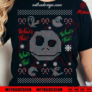 Jack Skellington Christmas Sweater SVG, Files For Shirt