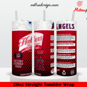 Los Angeles Angels Haters Be Gone 20oz Skinny Tumbler Wrap PNG, Digital File