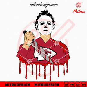 Michael Myers Kansas City Chiefs SVG, Chiefs Football Halloween SVG, Digital Download