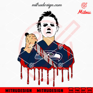 Michael Myers Seattle Seahawks SVG, Seahawks Michael Halloween SVG, Cricut