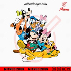 Mickey And Friends SVG, Donald, Daisy, Minnie, Pluto, Goofy SVG