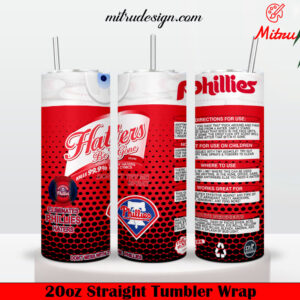 Philadelphia Phillies Be Gone 20oz Skinny Tumbler Wrap PNG, Digital File