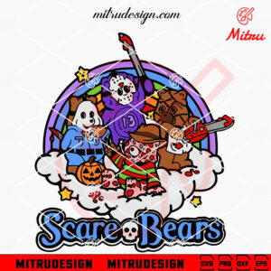 Scare Bears SVG, Care Bears Horror Halloween SVG, PNG, DXF, EPS, Files