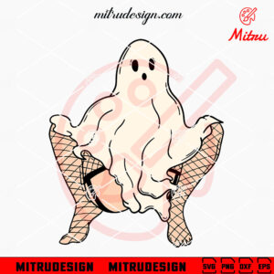 Girly Ghost Sexy SVG, Thick Thighs Ghost SVG, Halloween SVG PNG, For Girls