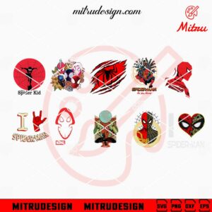 Spider Man Bundle SVG, Spider Super Hero SVG, PNG, DXF, EPS, Download