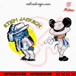 Stitch Mickey Michael Jackson SVG, PNG, DXF, EPS, Digital Download