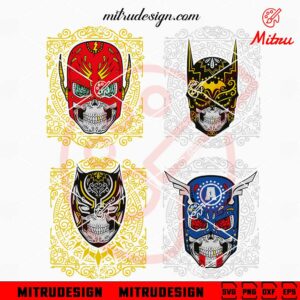 Superheroes Sugar Skull SVG, Super Hero Day Of The Dead SVG, Download