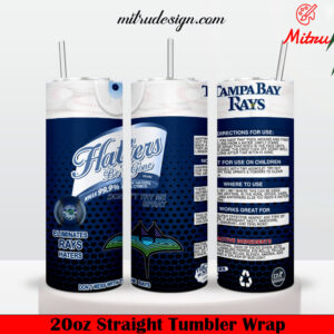 Tampa Bay Rays Haters Be Gone 20oz Skinny Tumbler Wrap PNG, Sublimation Designs