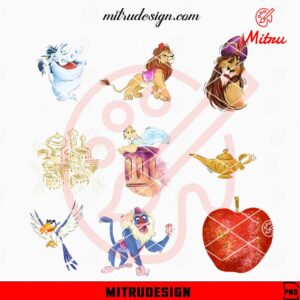 The Magic Lamp Lion King Bundle PNG, Funny Disney Movie PNG, Designs