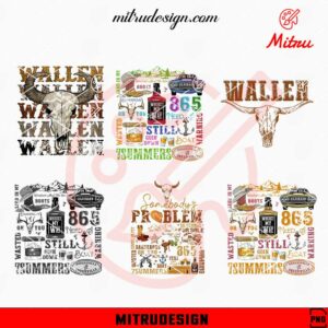 Wallen Bullhead Bundle PNG, Morgan Wallen PNG, Country Music PNG