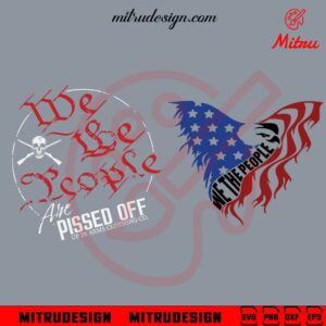 We The People SVG, Eagle US Flag SVG, Patriotic SVG, PNG, DXF, EPS, Cutting Files