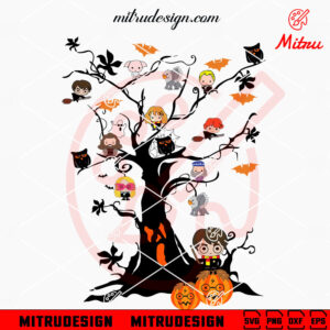 Harry Potter Halloween Tree SVG, PNG, DXF, EPS, Cutting Files