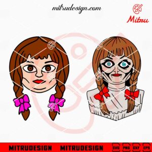 Annabelle SVG, Halloween Doll SVG, PNG, DXF, EPS, Cut Files