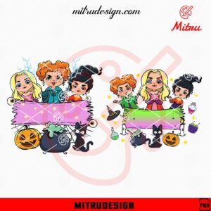 Baby Sanderson Sisters Personalized Name PNG, Cute Hocus Pocus PNG, For Kids