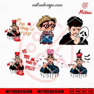 Bad Bunny Horror Character SVG, Baby Benito Spooky SVG, PNG, DXF, EPS, Files