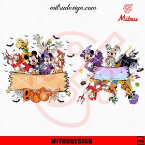 Disney Friends Halloween Custom Name PNG, Mickey Mouse Halloween Kid PNG