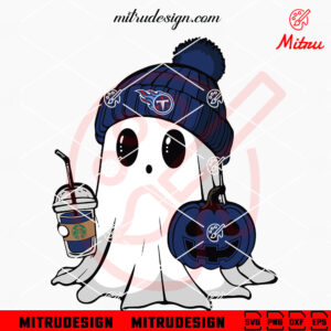 Tennessee Titans Ghost Beanie Hat SVG, Titans Football Halloween SVG, Digital File