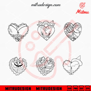 Booty Heart Halloween Bundle SVG, PNG, DXF, EPS, Digital Download