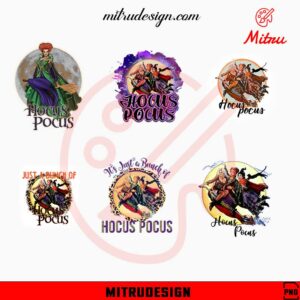 Hocus Pocus Moon Bundle PNG, Funny Witch PNG, Witchy Halloween PNG