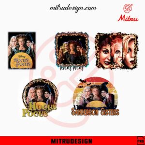 Hocus Pocus Sanderson Sisters Bundle PNG, Funny Witch Halloween PNG