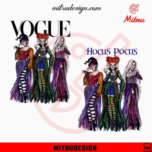 Hocus Pocus Vogue PNG, Witch Halloween PNG, Instant Download