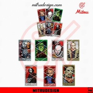 Horror Halloween Tarot Cards Bundle PNG, The Monster PNG, The Killer PNG