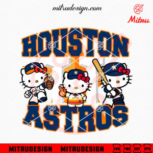 Hello Kitty Astros Team SVG, PNG, Design For Shirts