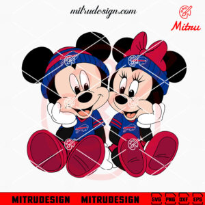 Mickey And Minnie Buffalo Bills SVG, PNG, DXF, EPS, Digital Download