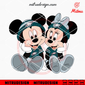 Mickey And Minnie Philadelphia Eagles SVG, PNG, DXF, EPS, Designs