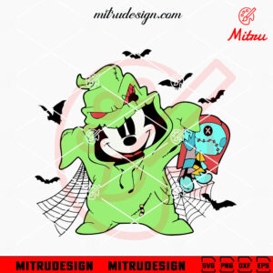 Mickey Mouse Oogie Boogie Halloween SVG, PNG, DXF, EPS, Digital Files