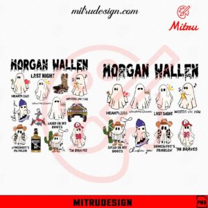 Morgan Wallen Halloween Ghost PNG, Digital Download For Shirt