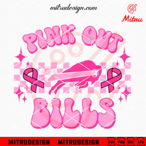 Buffalo Bills Pink Out Breast Cancer SVG, PNG, DXF, EPS, Cutting Files