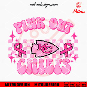 Kansas City Chiefs Pink Out Breast Cancer SVG, PNG, DXF, EPS, Instant Download