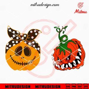 Pumpkin Face SVG, Jack O'lantern SVG, Halloween Pumpkin SVG, PNG, DXF, EPS