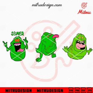 Slimer Ghostbusters Bundle SVG, Funny Green Ghost SVG, PNG, Cricut