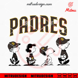 Peanuts Snoopy San Diego Padres SVG, Cute Padres Cartoon SVG, PNG, DXF, EPS, Downloads