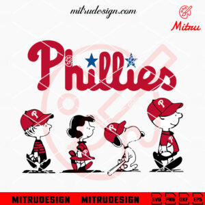 Peanuts Snoopy Philadelphia Phillies SVG, Cute Phillies SVG, PNG, DXF, EPS, Cricut