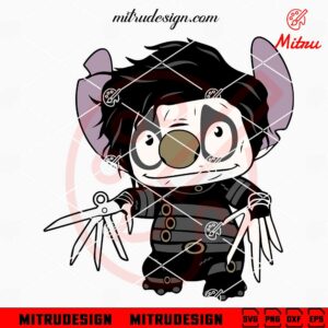 Stitch Edward Scissorhands SVG, PNG, DXF, EPS, Cutting Files