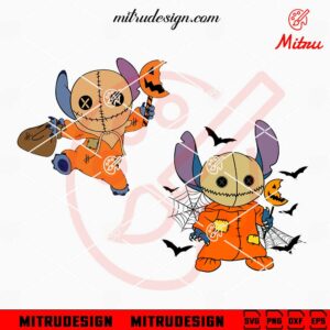 Stitch Halloween Sam SVG, Stitch Trick r Treat SVG, PNG, DXF, EPS, Files