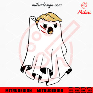 Trump Ghost Fist Pumped Fight SVG, Make Halloween Great Again SVG, PNG, DXF, EPS