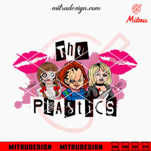 The Plastics Horror Dolls SVG, Chucky, Tiffany, Annabelle Pink Halloween SVG