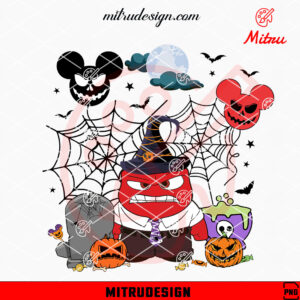 Anger Inside Out Halloween PNG, Anger Spooky PNG, Digital Download