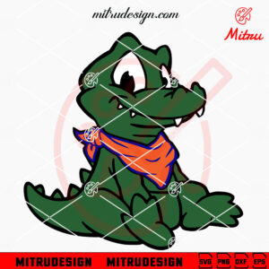 Baby Albert Gator Mascot SVG, Cute Florida Gators SVG, PNG, DXF, EPS, Designs