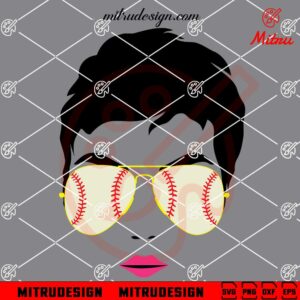 Baseball Mom Sunglasses SVG, PNG, DXF, EPS, Instant Download