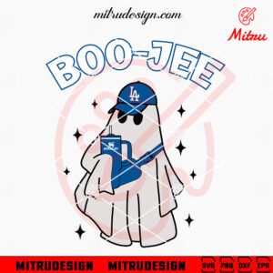 Los Angeles Dodgers Ghost Boo Jee SVG, Funny Dodgers Halloween SVG, PNG, DXF, EPS, Cricut