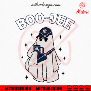 New York Yankees Ghost Boo Jee SVG, Funny Yankees Halloween SVG, PNG, DXF, EPS